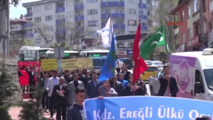 Ereğli'deki Yürüyüşte Ermenistan Bayrağı Yakıldı