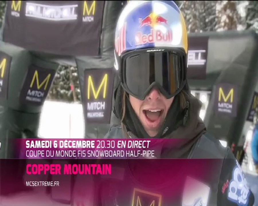 Snowboard Halfpipe de Copper Mountain en direct sur MCS Extrême !