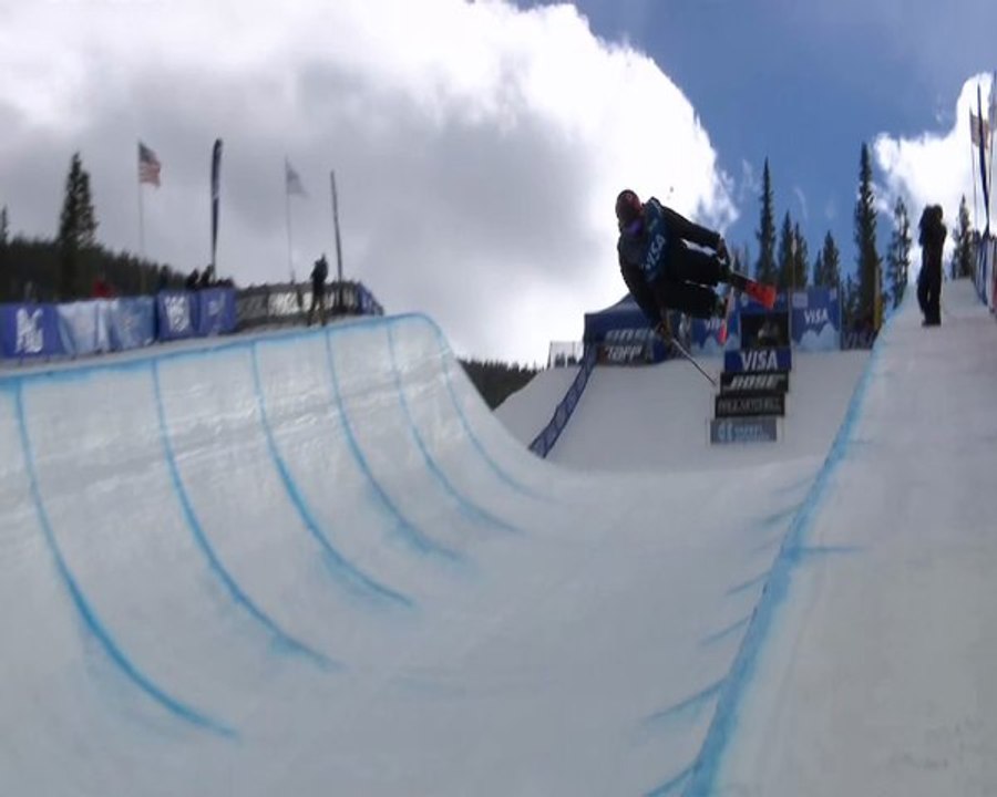 Ski Halfpipe Copper Mountain - Run victorieux de Janina Kuzma