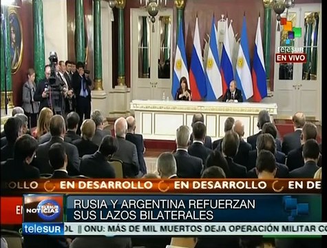 Argentina y Rusia firman acuerdos que pagarán con sus propias divisas