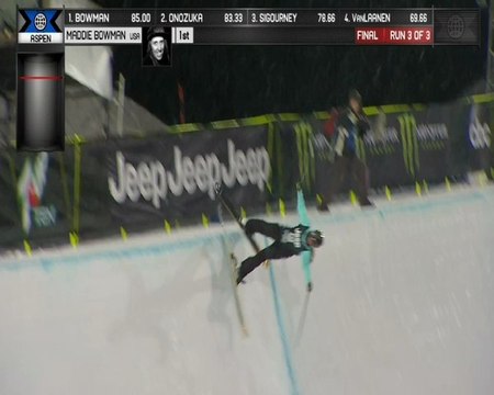 X-Games Ski Superpipe F - Victoire de Maddie Bowman