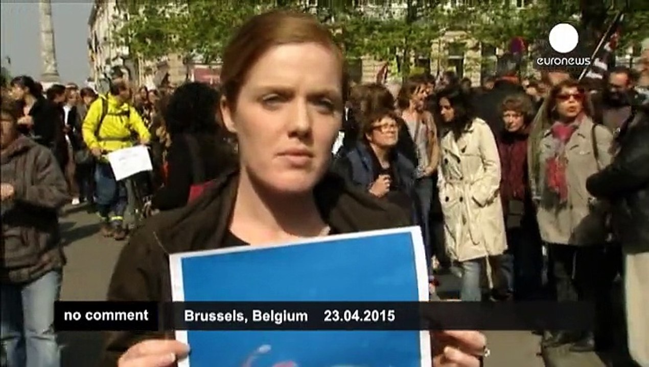 Amnesty International protest over migrant crisis in Europe