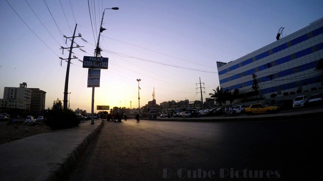 Sunset at Ziauddin Hospital Clifton,Karachi