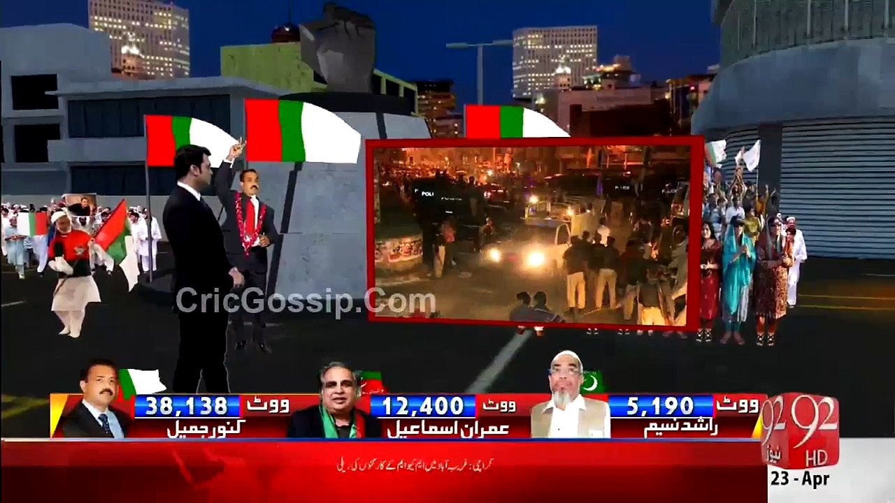 Once Again In Karimabad MQM And PTI Workers Infront Of Each Other