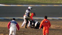 chute 24 heures moto le mans 2011