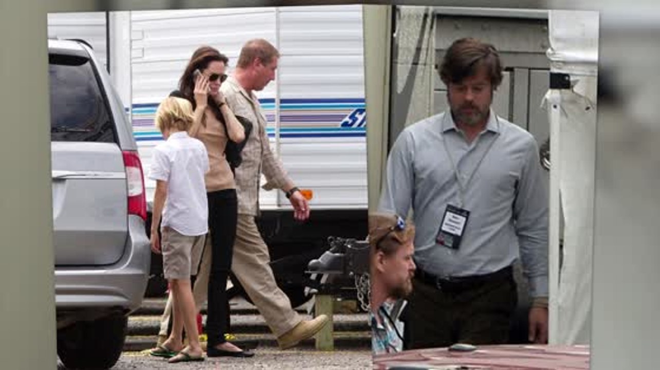 Angelina Jolie Visits Brad Pitt On Set in New Orleans