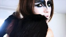 THE CROW / BLACK SWAN Halloween Makeup Tutorial