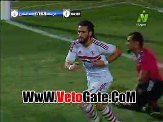 باسم مرسى"يقوم بالاشاره "بالذبح"عقب هدف فى الاتحاد