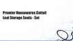 Premier Housewares Cattail Leaf Storage Seats - Set