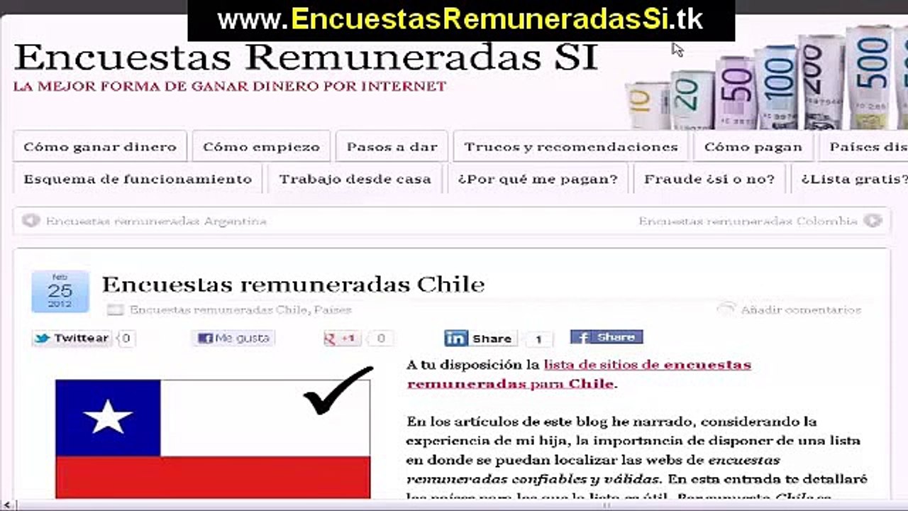 Gana Dinero con Encuestas Remuneradas - Encuestas Remuneradas Chile