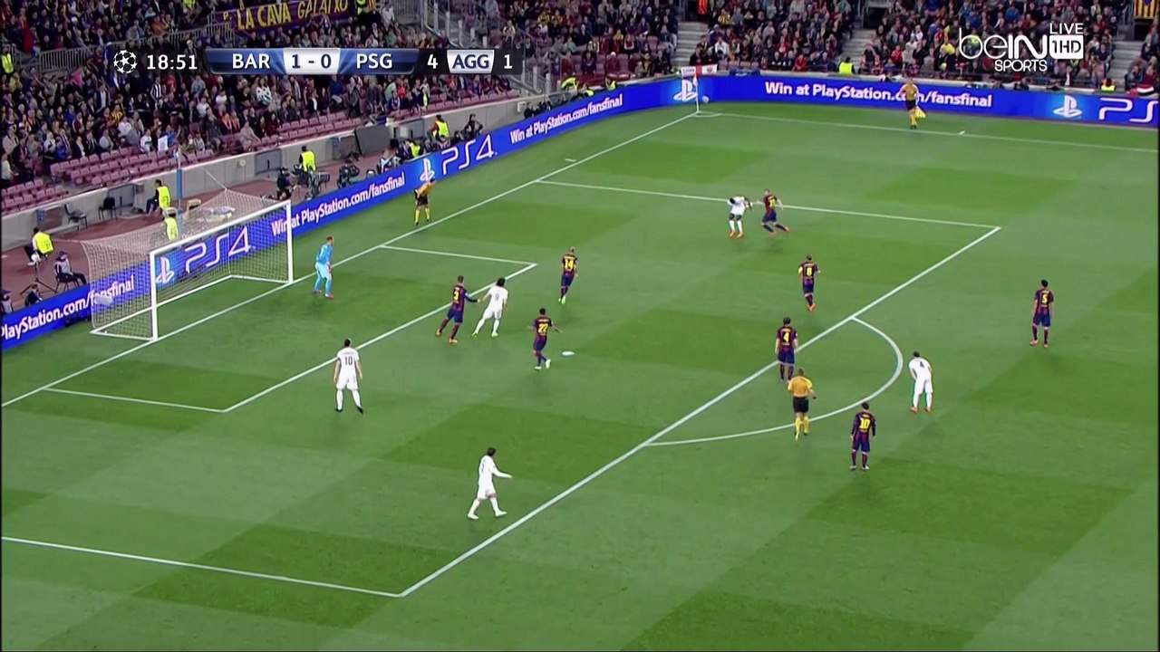 الشوط الأول كاملاً - برشلونة 2×0 باريس - الإياب - تعليق فهد العتيبي-HD