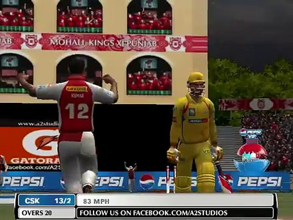 IPL 2014- CSK Batting Highlights - CSK vs KXIP - IPL 7 2014 7th May {ea sports cricket 07}