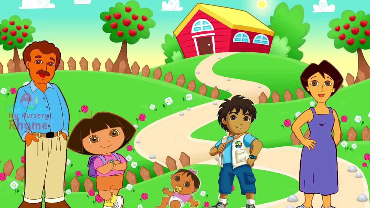 Dora Cartoon Song for Children Dora the Explorer Finger Family Nursery Rhymes Kids Family