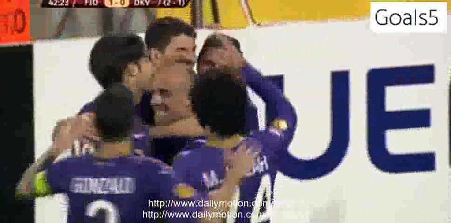 Mario Gomez Goal - Fiorentina 1-0 Dynamo Kiev Europa League 23.4.2015
