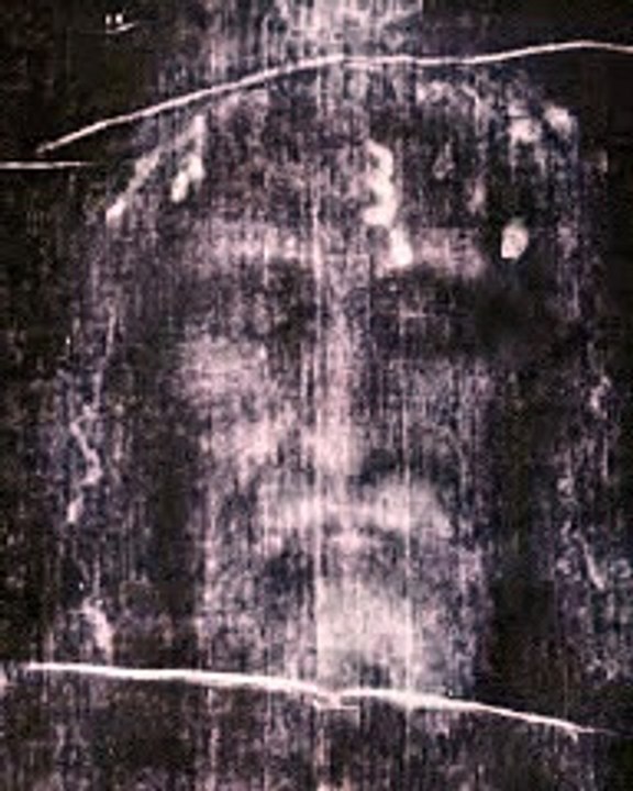 Shroud of Turin Image and Jesus Painting by  Akiane Kramarik
