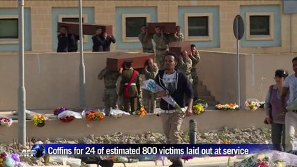 Malta holds funeral for migrant shipwreck victims
