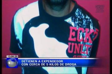 Detienen a expendedor con cerca de 5 kilos de droga