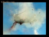 Chopper Explodes in Slow Motion