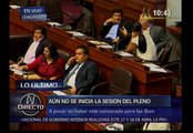 Ex primera ministra Ana Jara se reintegró hoy al Congreso