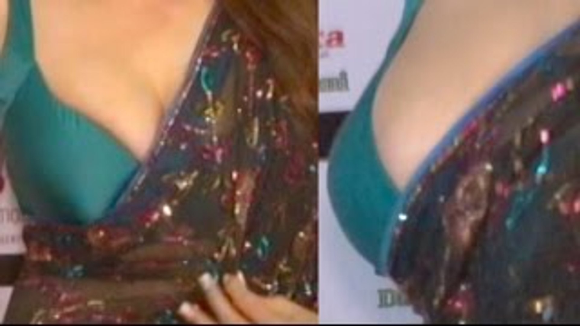 Poonam Bhabhi Cleavage Busts Out Of Tight Blouse - The Bollywood