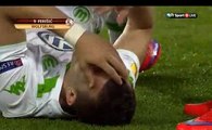 napoli v. wolfsburg 2-2 Ivan Perisic fantastic header goal