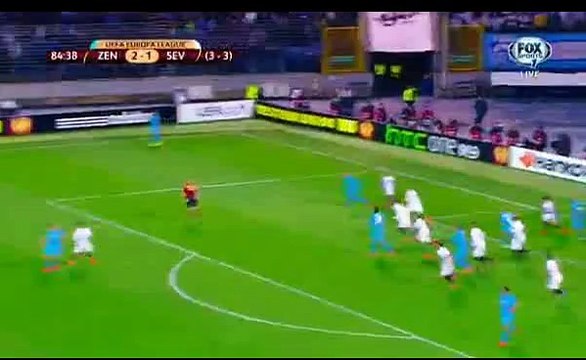 zenit-sevilla 2-2 Kevin Gameiro great counter-attack goal