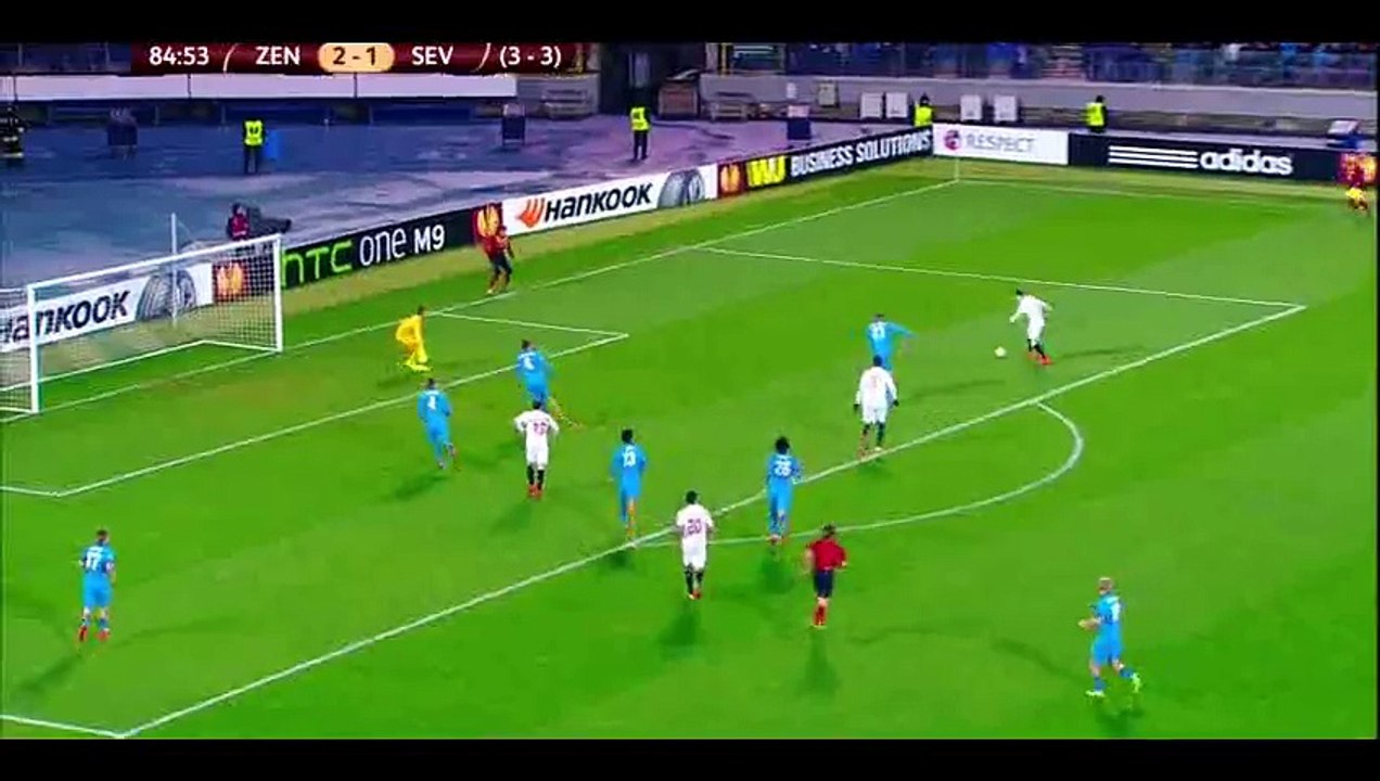 Goal Gameiro - Zenit Petersburg 2-2 Sevilla - 23-04-2015