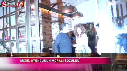 Güzel oyuncunun morali bozuldu
