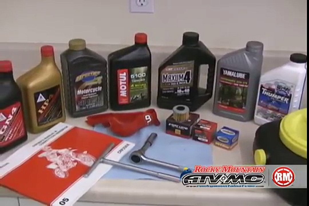 How to change oil on a Honda 4-stroke motorcycle/ATV-CRF,TRX