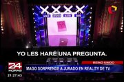 Inglaterra: mago sorprende en programa de talentos con increíbles trucos