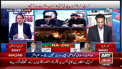 What was the reason for PTI to contest elections from NA-246- Talat Hussain Reveals