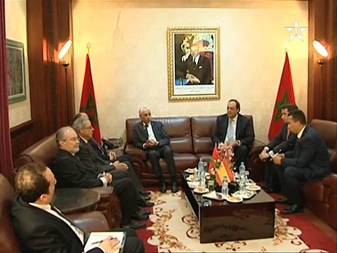 السيد راشيد الطالبي العلمي يجري مباحثات مع السيد رئيس المحكمة الدستورية الاسبانية