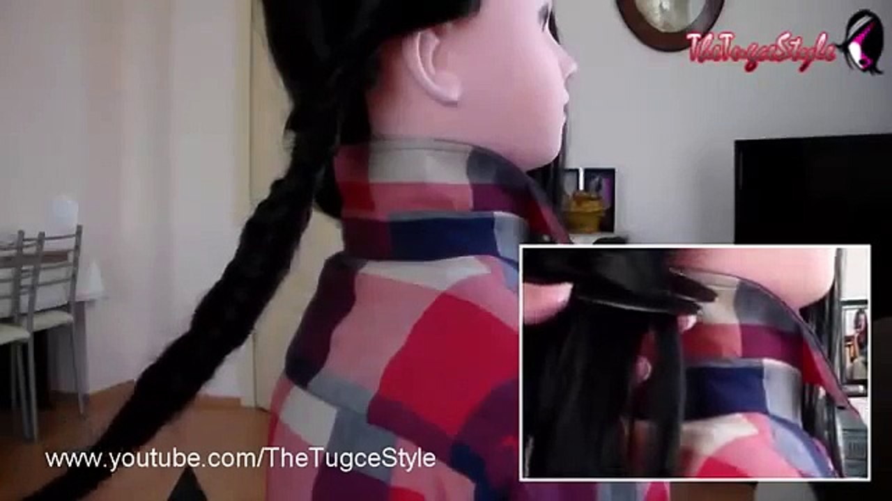 Tuğçe DIY Hairstyles ♡ Trend side from the waterfall French braid ♡♡