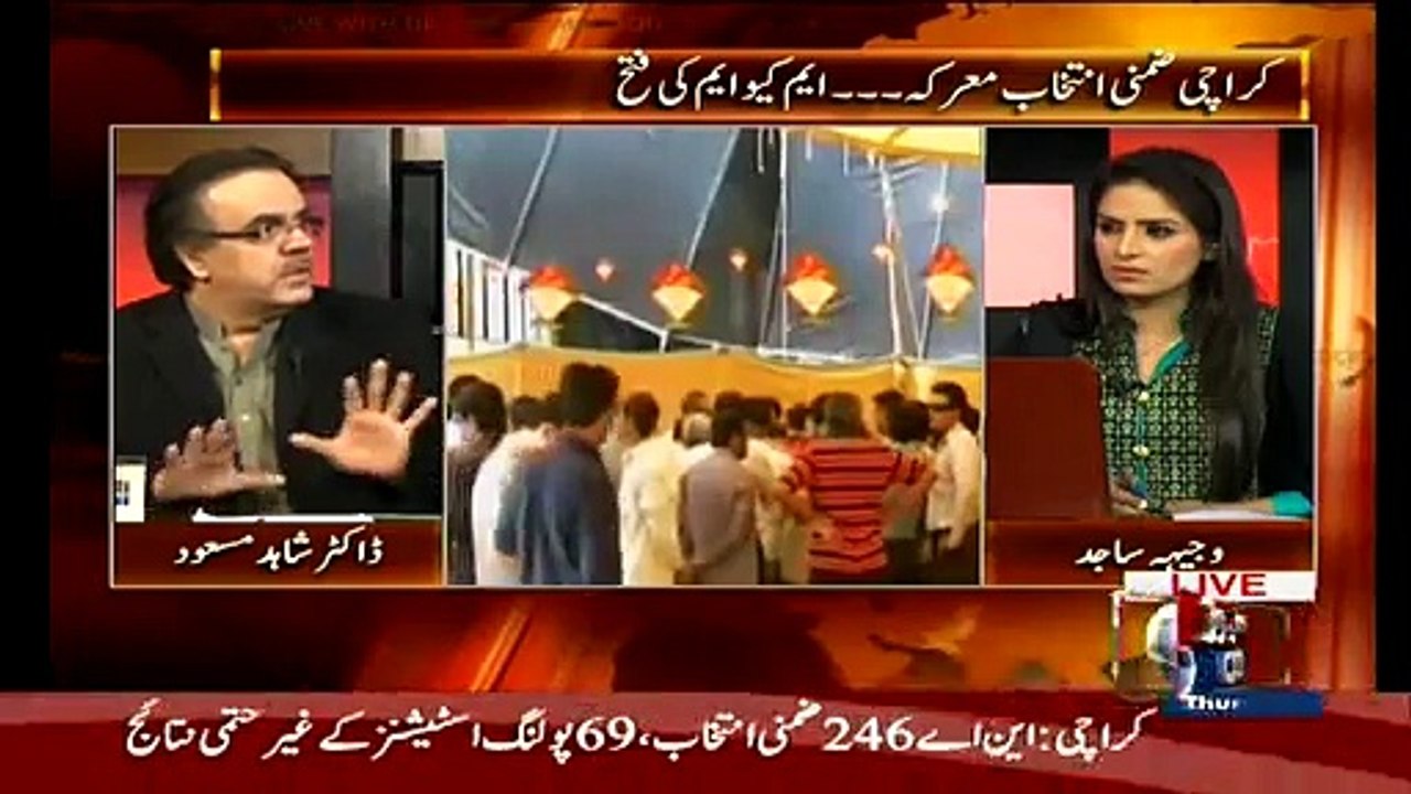 Dr.Shahid Masood pays tribute to Imran Ismael & says now MQM should clear its mind that establishment is not against it