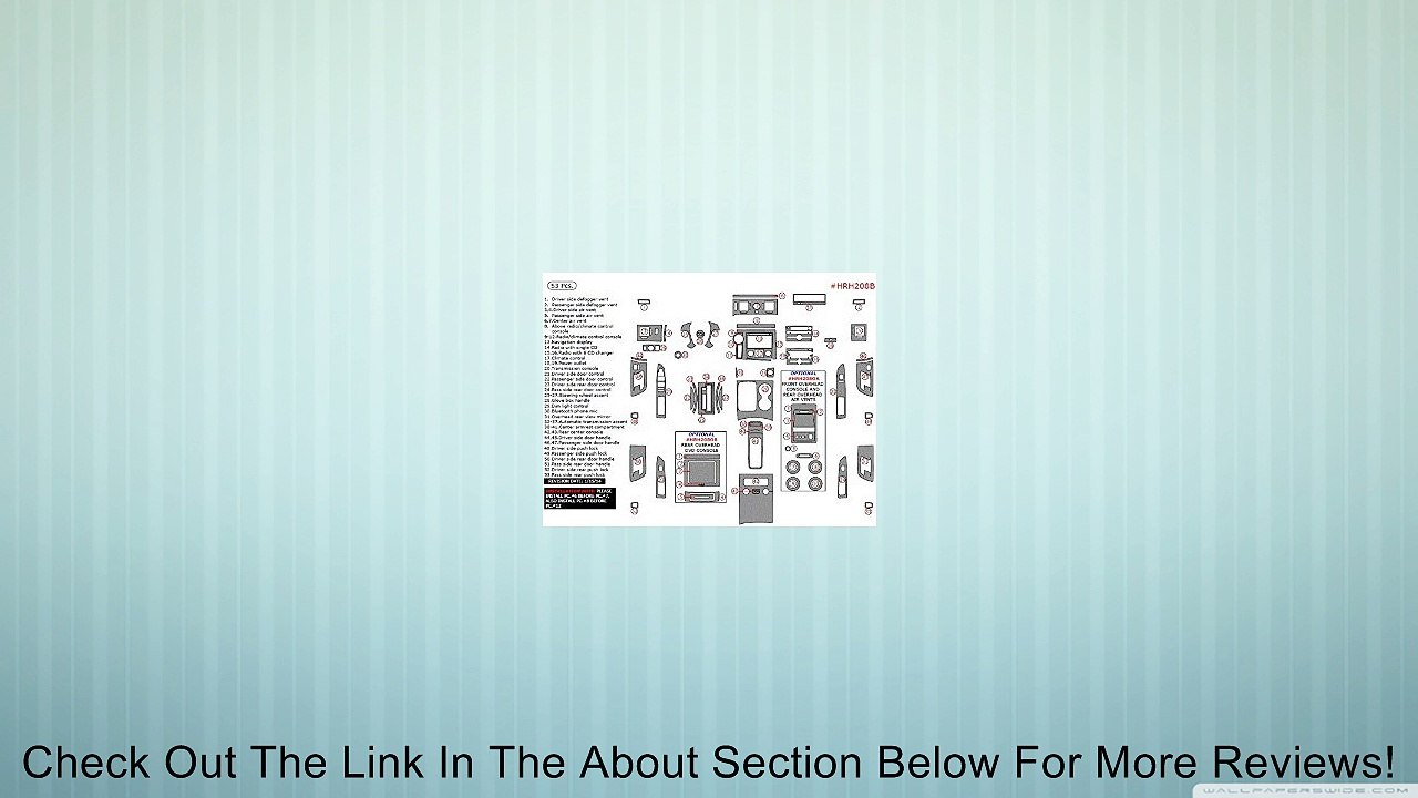 WOW Trim HRH208B-RJCW Hummer H2 Full Kit, 53 Pcs., Real Japanese Cherry Woodd Review