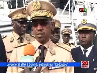 Le Général Sow À Bord Du Patrouilleur Kédougou-1