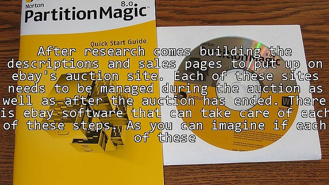 Auction Fortunes Are Dependant On Ebay Software