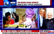 Mann Ki Baat: PM Narendra Modi & US President Barack Obama with 'Mann Ki Baat' Interaction(FULL)!!!