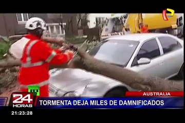 Tormenta en Australia deja tres muertos y miles de afectados