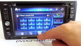 Double din toyota gps dvd navigation with bluetooth usb touch screen
