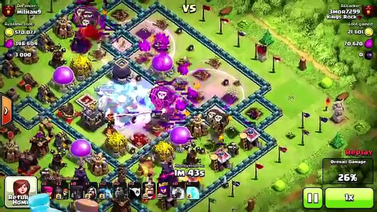 Clash Of Clans - Kings of Clash Returns (Leaderboard gameplay)