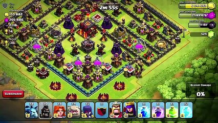 Clash Of Clans ALL DARK RAID (Challenge raid)