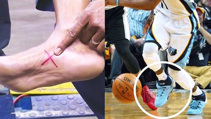 TNT Reporter Explains Mike Conley’s Injury by Drawing an X on Bare Foot