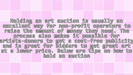 Ideas On How To Hold An Auction Fundraiser
