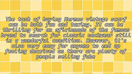 Finding The Perfect Hermes Vintage Scarf On The Internet