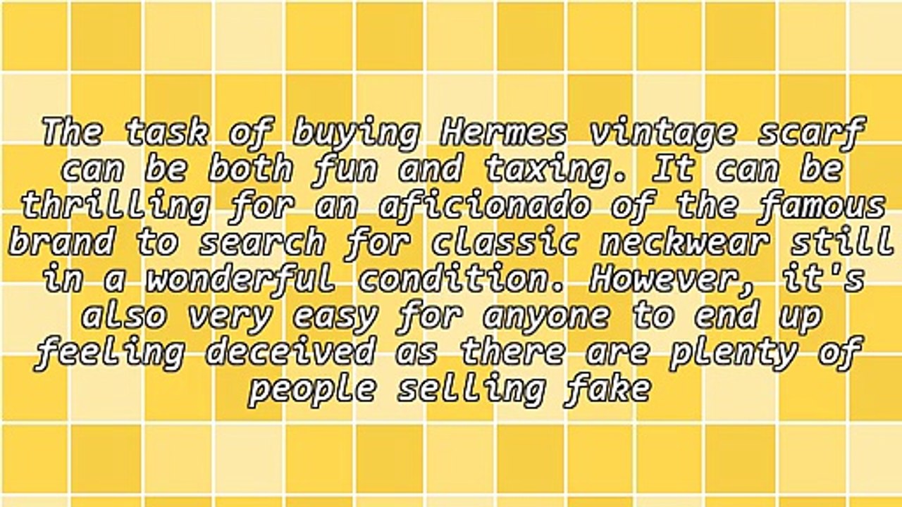 Finding The Perfect Hermes Vintage Scarf On The Internet