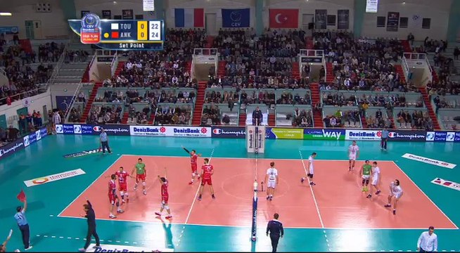 Volley LDC - Victoire d'Ankara face à Tours
