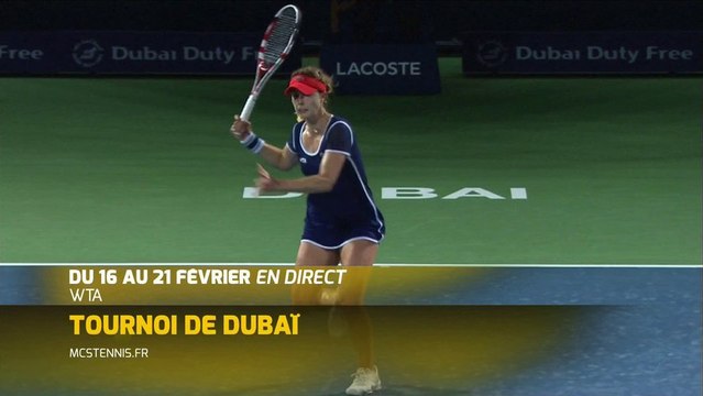 Le Tournoi WTA de Dubai en direct sur MCS Tennis!