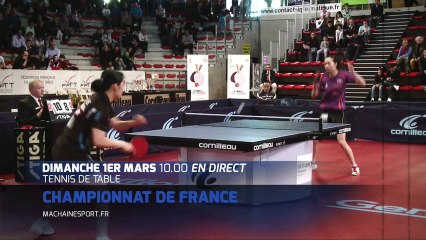 Tennis de Table : Le championnat de France en direct sur MCS!