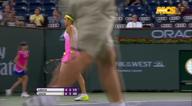 WTA Indian Wells - Défaite de Garcia contre Lisicki
